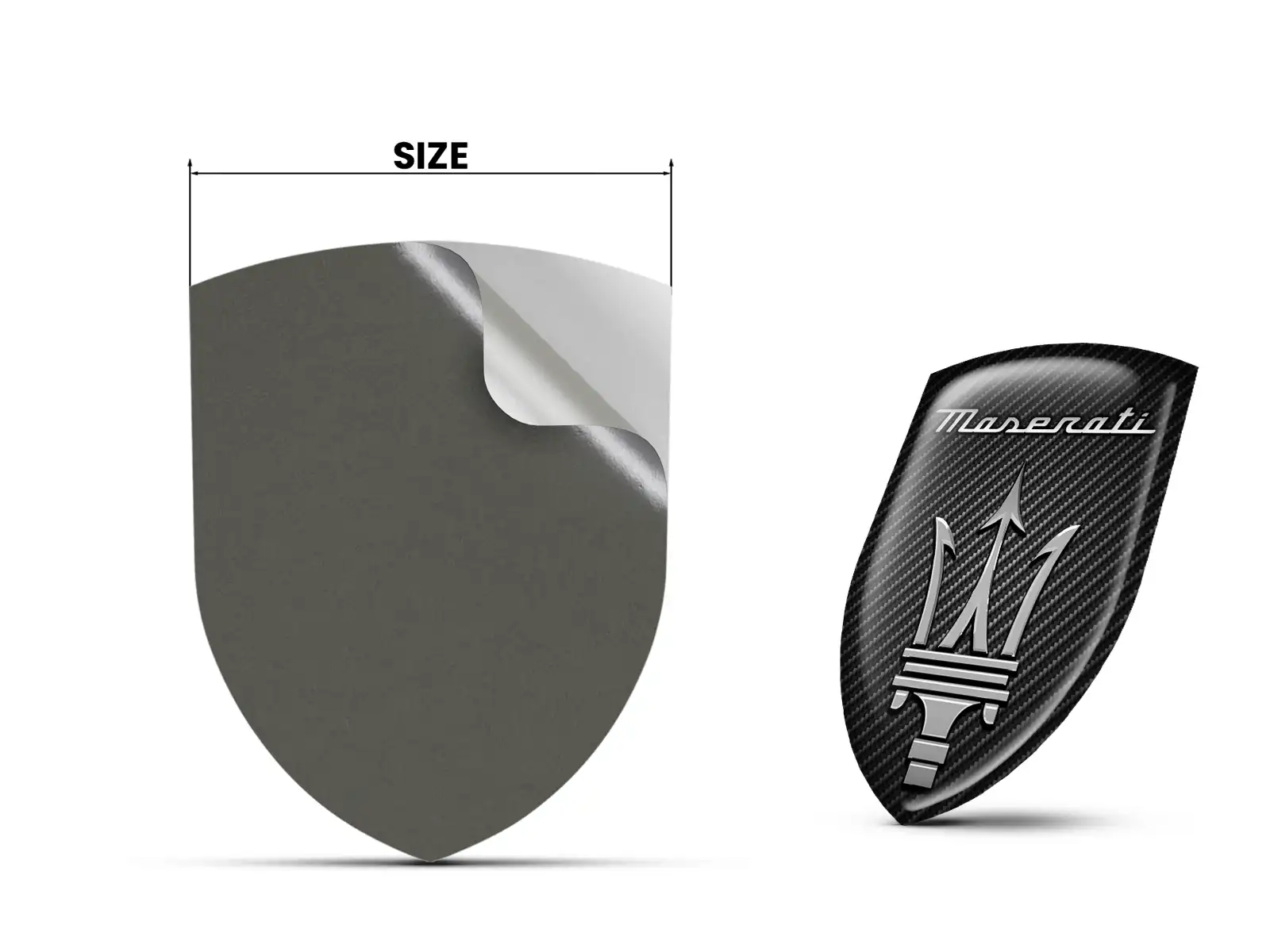 Maserati Adesivi Lunotto Posteriore Auto Lusso Regolabili Sobri